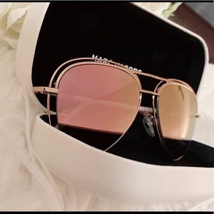 Marc Jacobs Rose Gold Aviator 54mm sunglasses